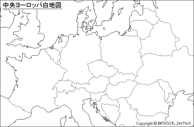壮大 ヨーロッパ 白地図 国名入り 壁紙 配布