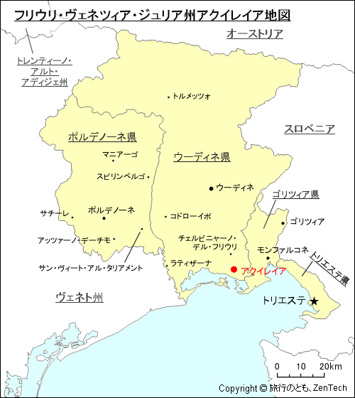 アクイレイア地図