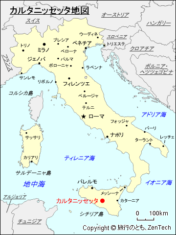 カルタニッセッタ地図