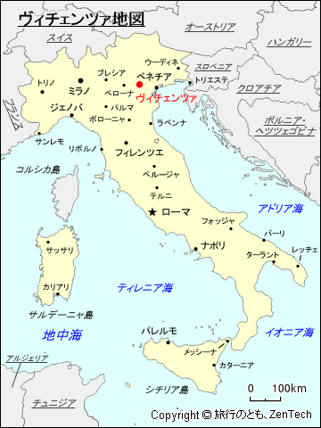 ヴィチェンツァ地図