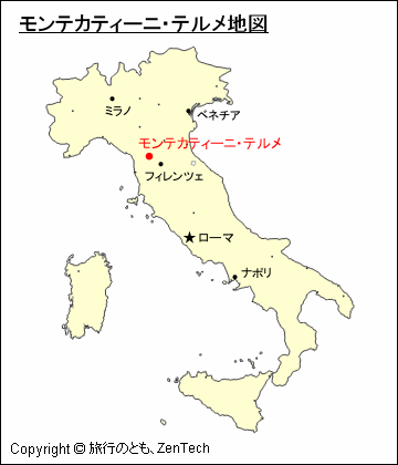 モンテカティーニ・テルメ地図