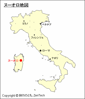 イタリアにおけるヌーオロ地図