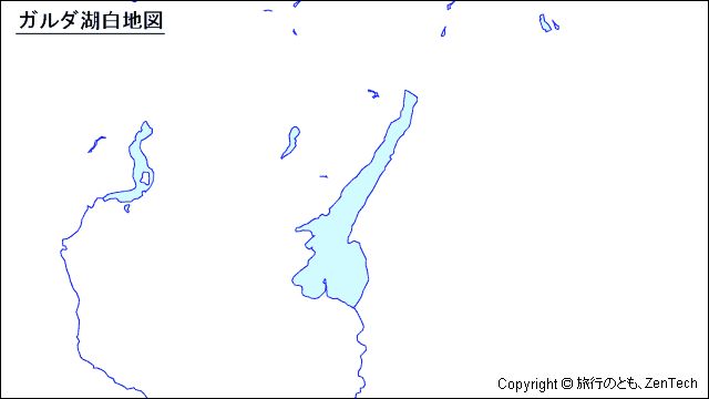 ガルダ湖白地図