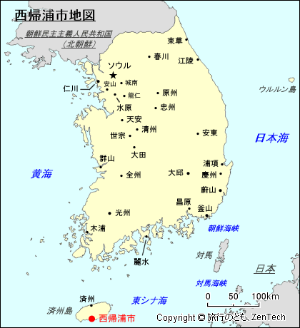 西帰浦市地図