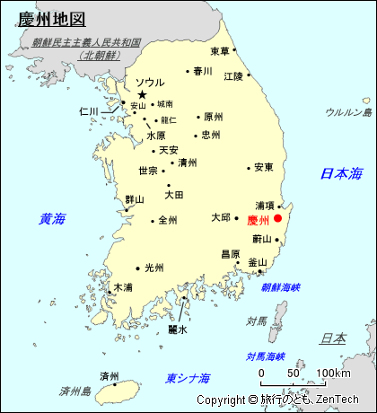 慶州地図