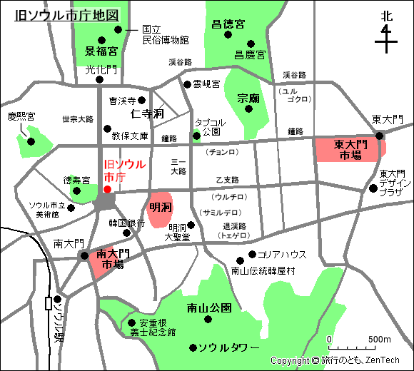 旧ソウル市庁地図