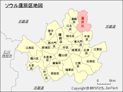 ソウル蘆原区地図