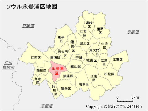 ソウル永登浦区地図