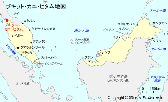 ブキット・カユ・ヒタム地図