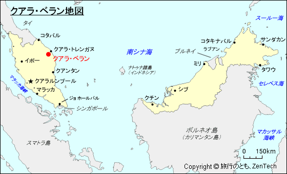 クアラ・ベラン地図