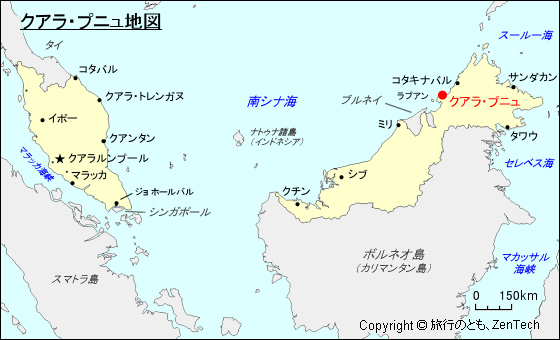 クアラ・プニュ地図