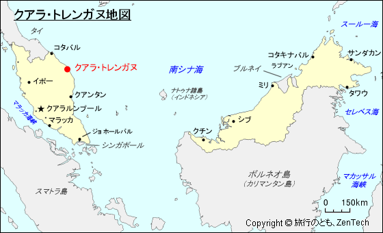 クアラ・トレンガヌ地図