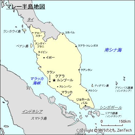 マレー半島地図