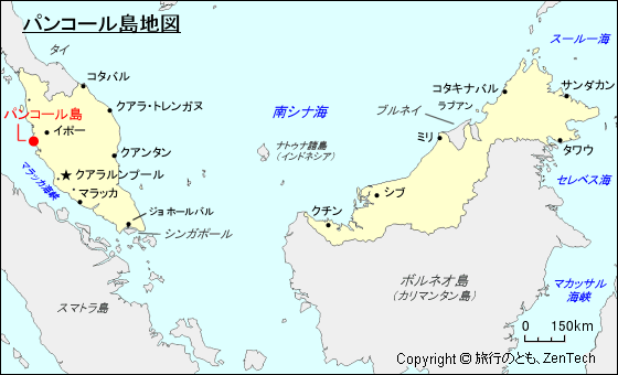 パンコール島地図