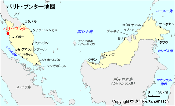 パリト・ブンター地図