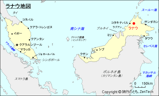 ラナウ地図