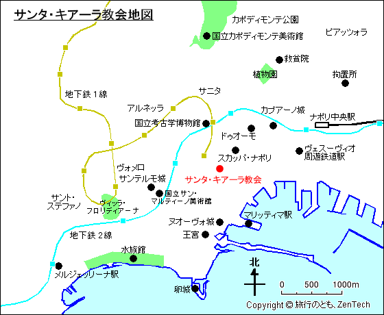 サンタ・キアーラ教会地図