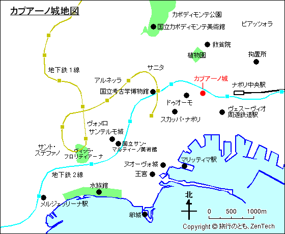 カプアーノ城地図