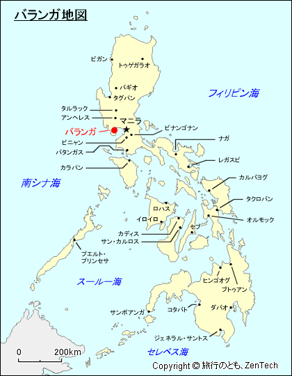 バランガ地図