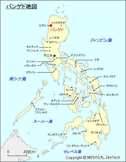 バンゲド地図