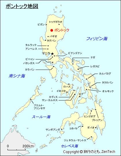 ボントック地図