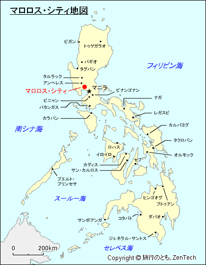 マロロス・シティ地図