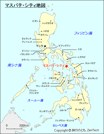 マスバテ・シティ地図