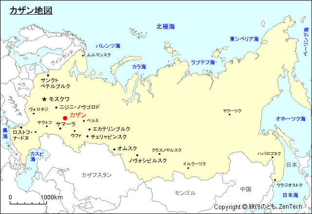 カザン地図