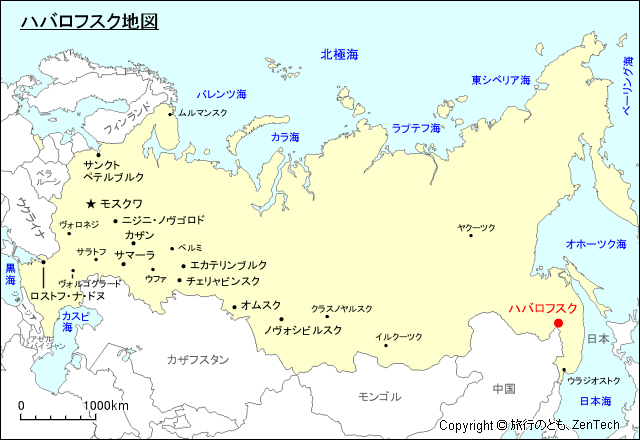 ハバロフスク地図