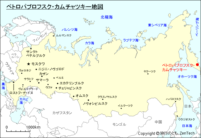 ペトロパブロフスク・カムチャツキー地図