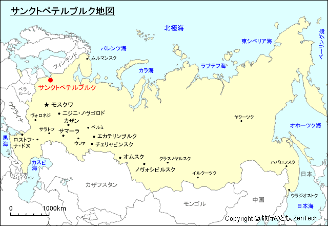 サンクトペテルブルク地図