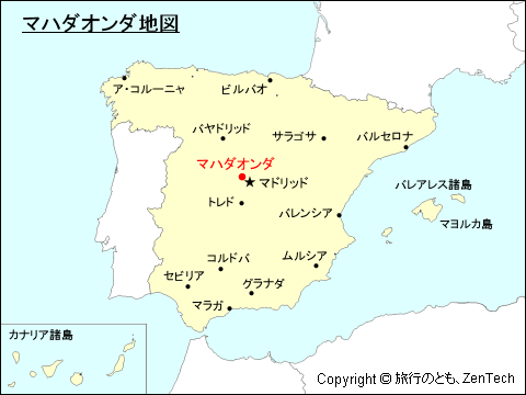 マハダオンダ地図
