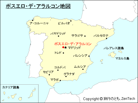 ポスエロ・デ・アラルコン地図