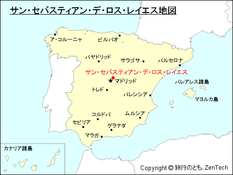 サン・セバスティアン・デ・ロス・レイエス地図