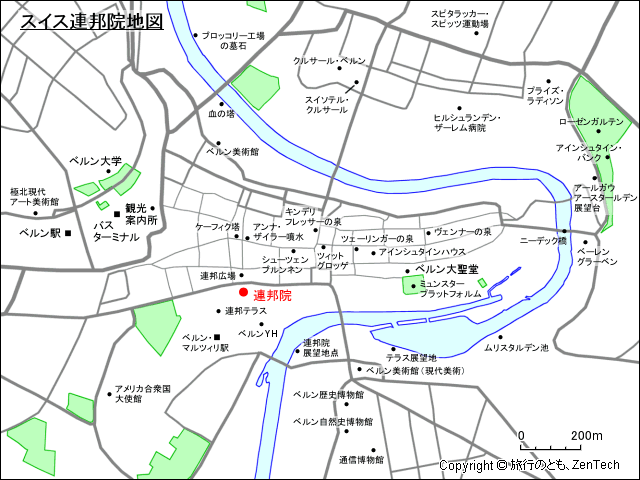 スイス連邦院地図