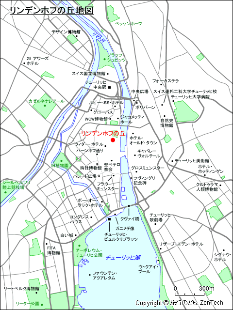 リンデンホフの丘地図