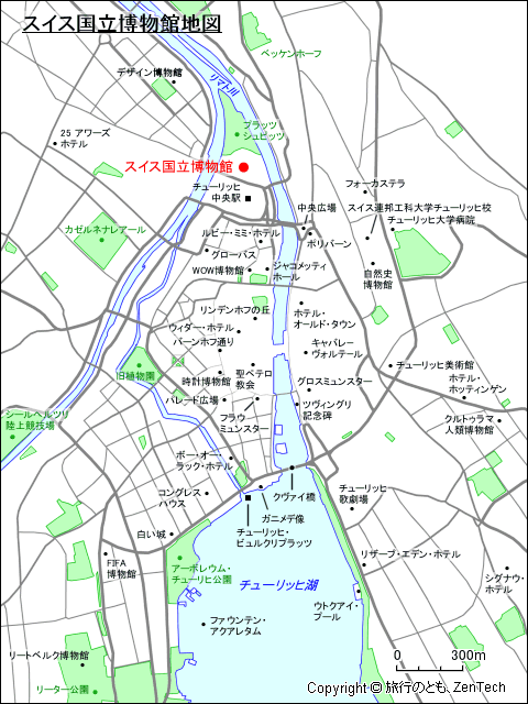 スイス国立博物館地図