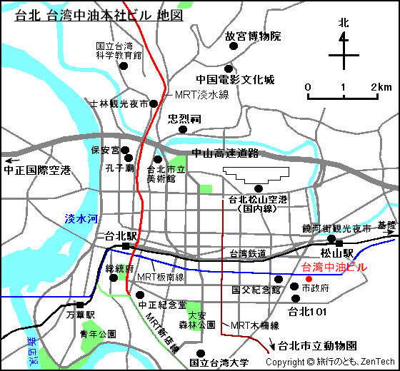 台北 台湾中油本社ビル 地図