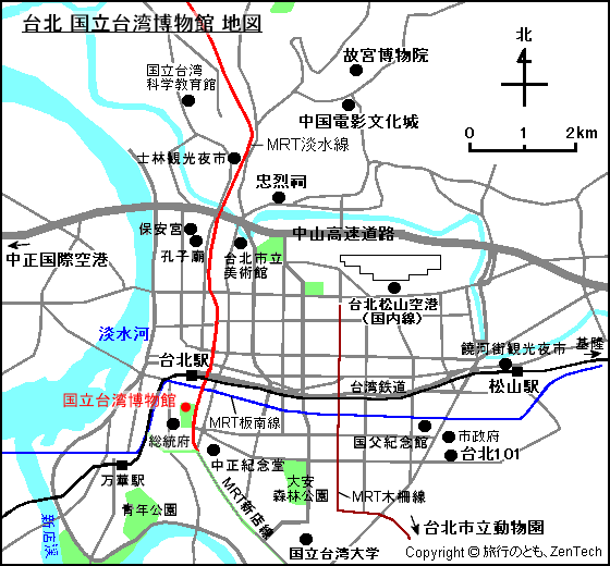 台北 国立台湾博物館 地図