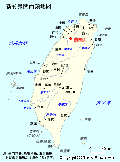 新竹県関西鎮地図