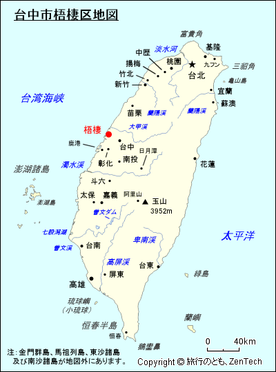 台中市梧棲区地図