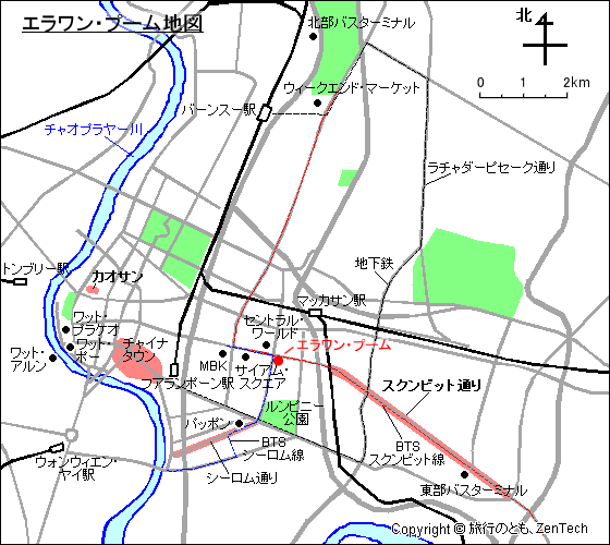 エラワン・プーム地図