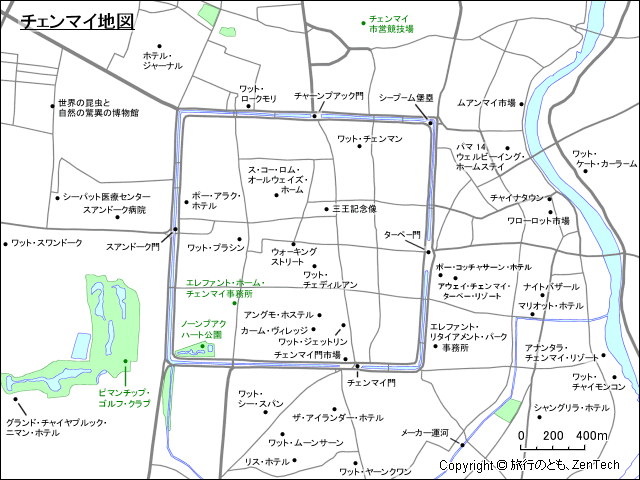 チェンマイ地図