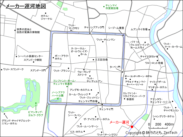メーカー運河地図