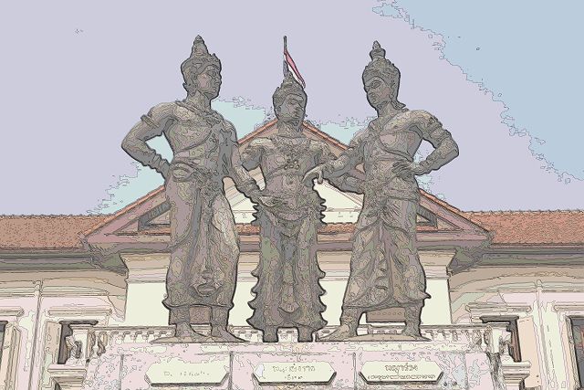 三王記念像