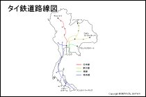 タイ鉄道路線図