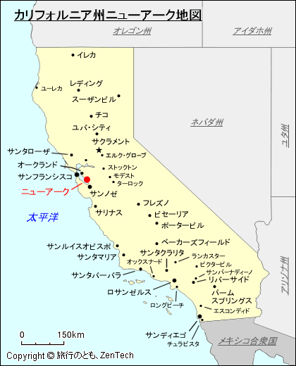 ニューアーク地図