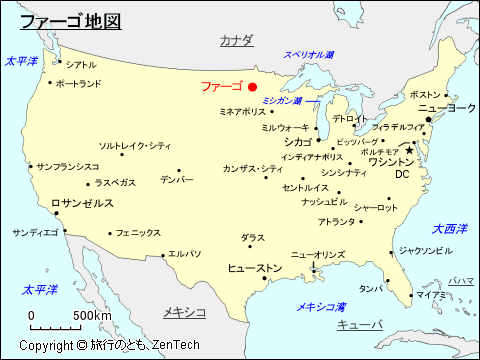 ファーゴ地図