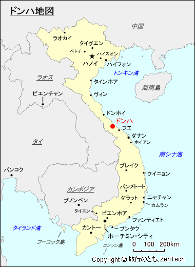 ドンハ地図