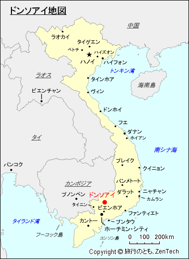 ドンソアイ地図